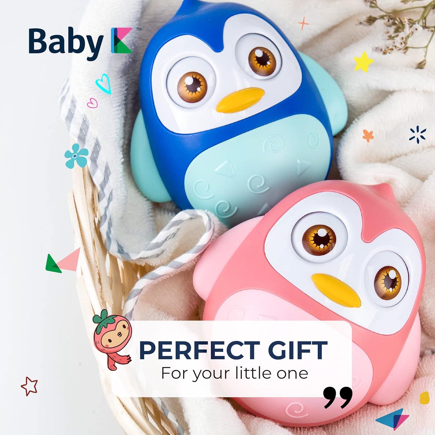 جغجغه هانگر مدل پنگوئن تعادلی طرح Roly Poly Penguin  -  - 13