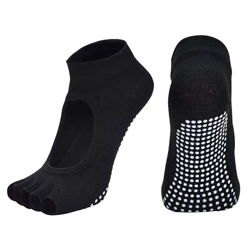 جوراب پیلاتس مدل کف ژله ای کد 7923651