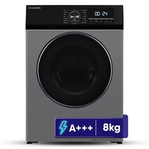 ماشین لباسشویی 8 کیلوگرم اتوماتیک ایکس ویژن مدل TP82-BSD