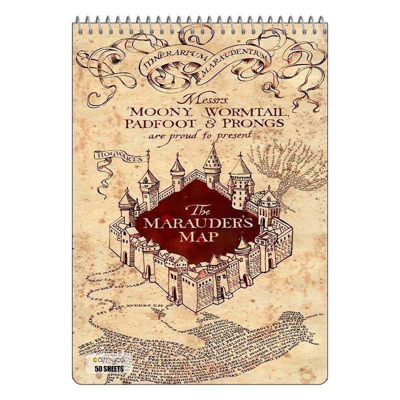دفتر نقاشی 50 برگ سیمی کارنیکا طرح هری پاتر Harry Potter کد 24165