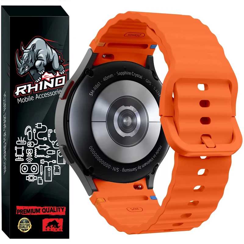 بند راینو مدل W7-Sport مناسب برای ساعت هوشمند سامسونگ Galaxy Watch 5 40mm / 44mm