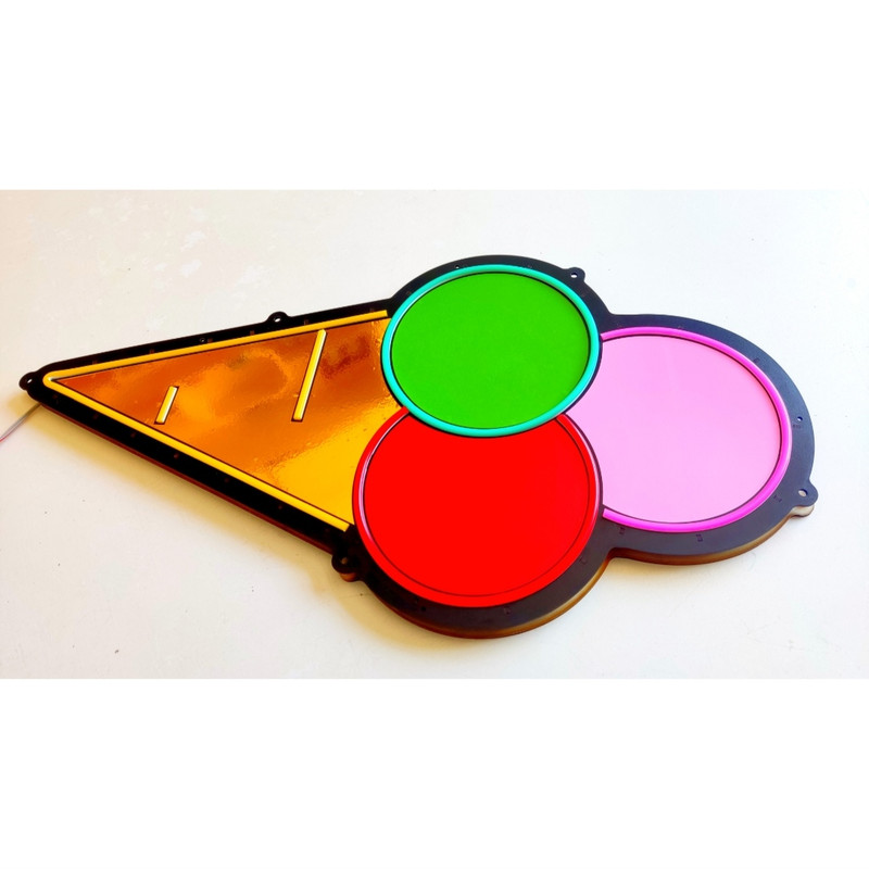 تابلو ال ای دی میشانه مدل نئون فلکسی بستنی کد BEHSAN_60cm