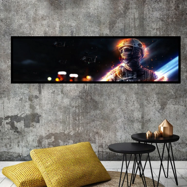 تابلو بکلیت طرح بازی call of duty مدل کشیده B-7334