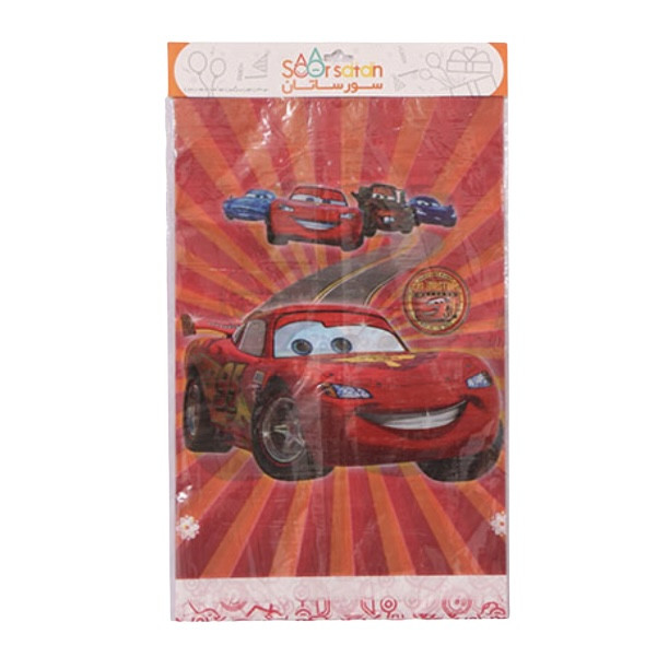 سفره یک بار مصرف سورساتان طرح ماشین مک کویین کد mcQueen سفره یک بار مصرف سورساتان طرح ماشین مک کویین کد mcQueen