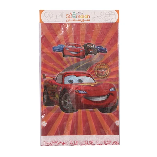 سفره یک بار مصرف سورساتان طرح ماشین مک کویین کد mcQueen 