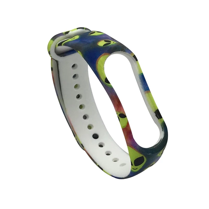 بند طرح Alien مدل AL01 مناسب برای مچ بند هوشمند شیائومی Mi Band 3 /Mi Band 4