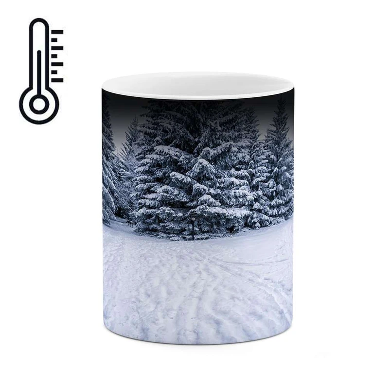 ماگ حرارتی کاکتی مدل منظره برفی کد mgh15024