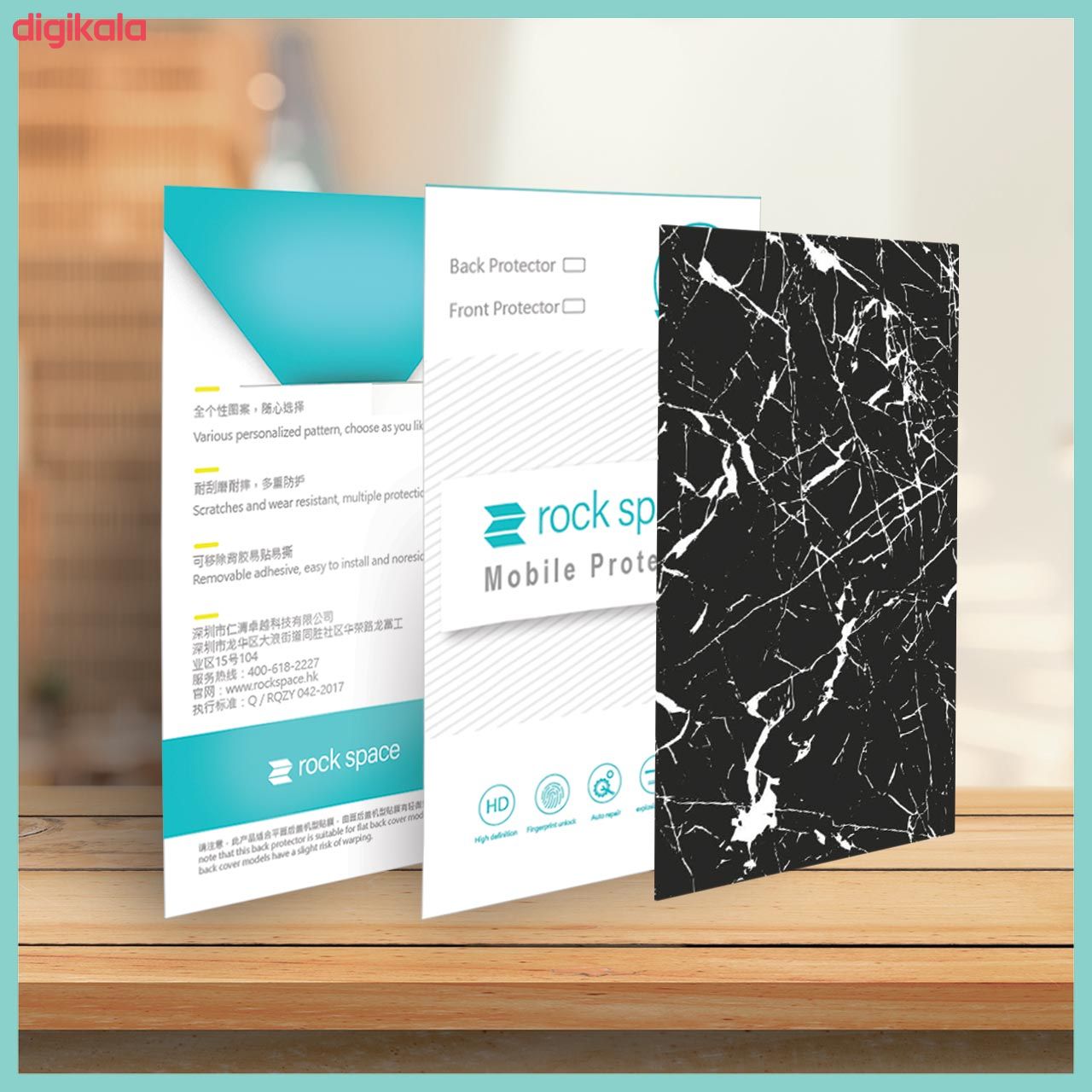 برچسب پوششی راک اسپیس طرح Marble-BK مناسب برای گوشی موبایل شیائومی POCO X3 Pro main 1 7