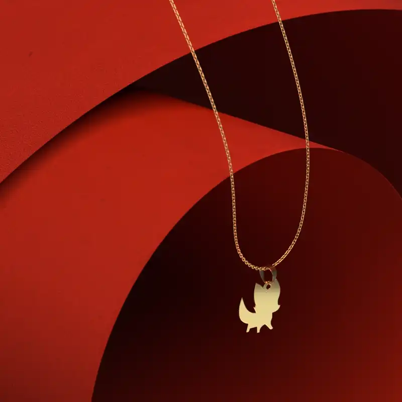 گردنبند طلا 18 عیار زنانه مدوپد مدل حیوان کد A3-1-1223