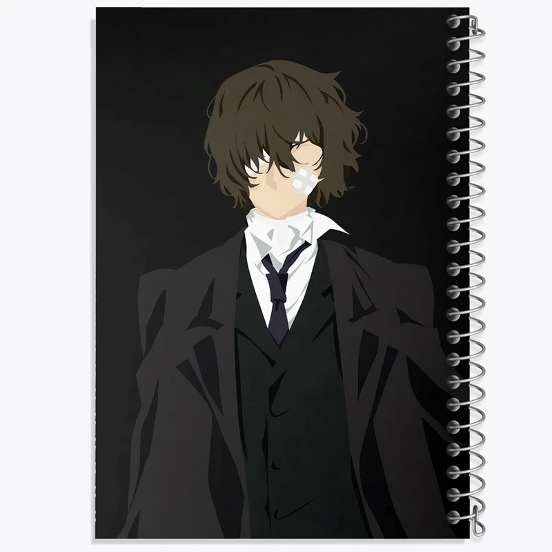 دفتر مشق 50 برگ خندالو مدل دازای اوسامو انیمه سگ های ولگرد بانگو کد 13676