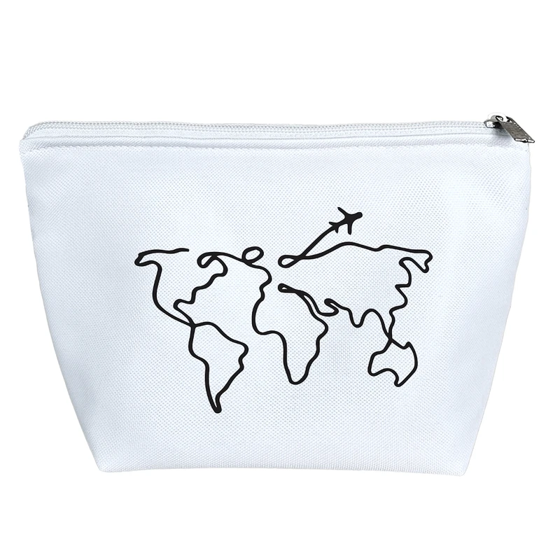 کیف لوازم آرایش دخترانه خندالو مدل نقشه زمین کد 6406