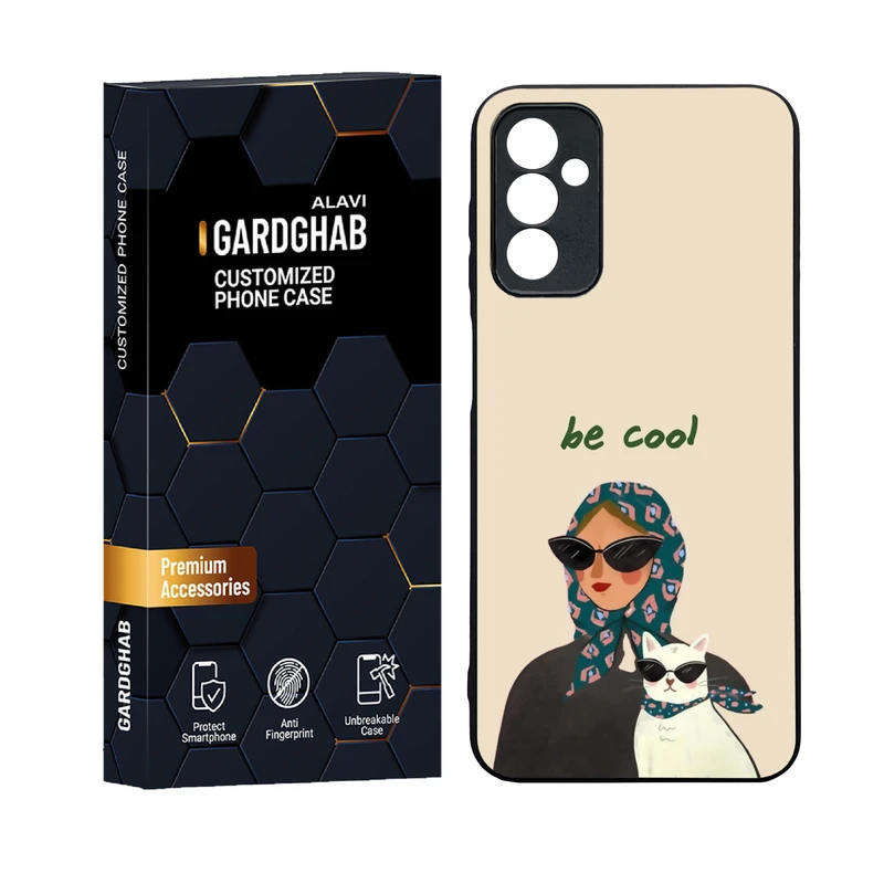 کاور گارد قاب علوی دورژله ای پشت گلس مدل فانتزی مناسب برای گوشی موبایل سامسونگ Galaxy F13