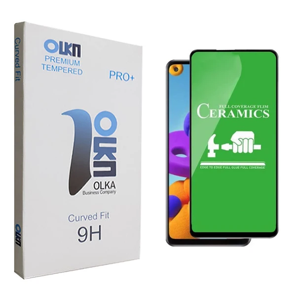 محافظ صفحه نمایش سرامیکی الکا مدل +PRO مناسب برای گوشی موبایل سامسونگ Galaxy A21