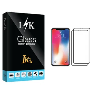 LKG LK Glass Screen Protector For Apple iPhone X Pack Of 2