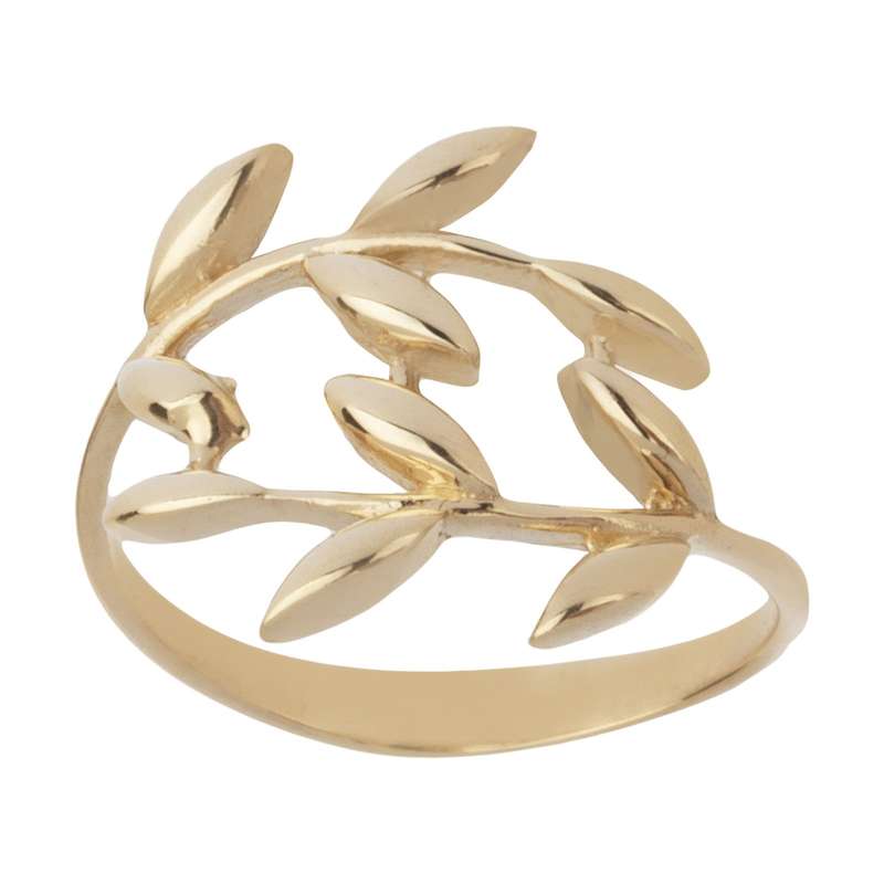   انگشتر طلا 18 عیار زنانه قیراط طرح خوشه گندم کد GH4638