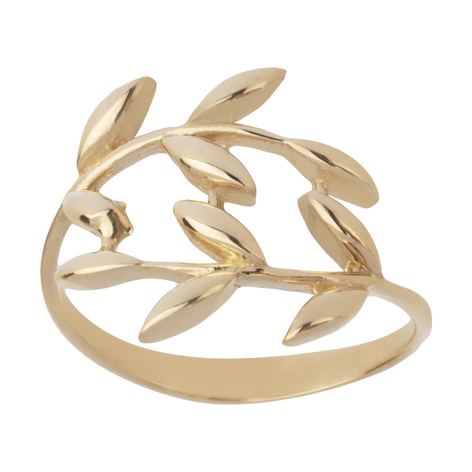   انگشتر طلا 18 عیار زنانه قیراط طرح خوشه گندم کد GH4638 -  - 1