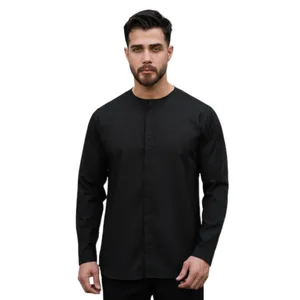 پیراهن آستین بلند یقه دیپلمات مردانه مدل S 117