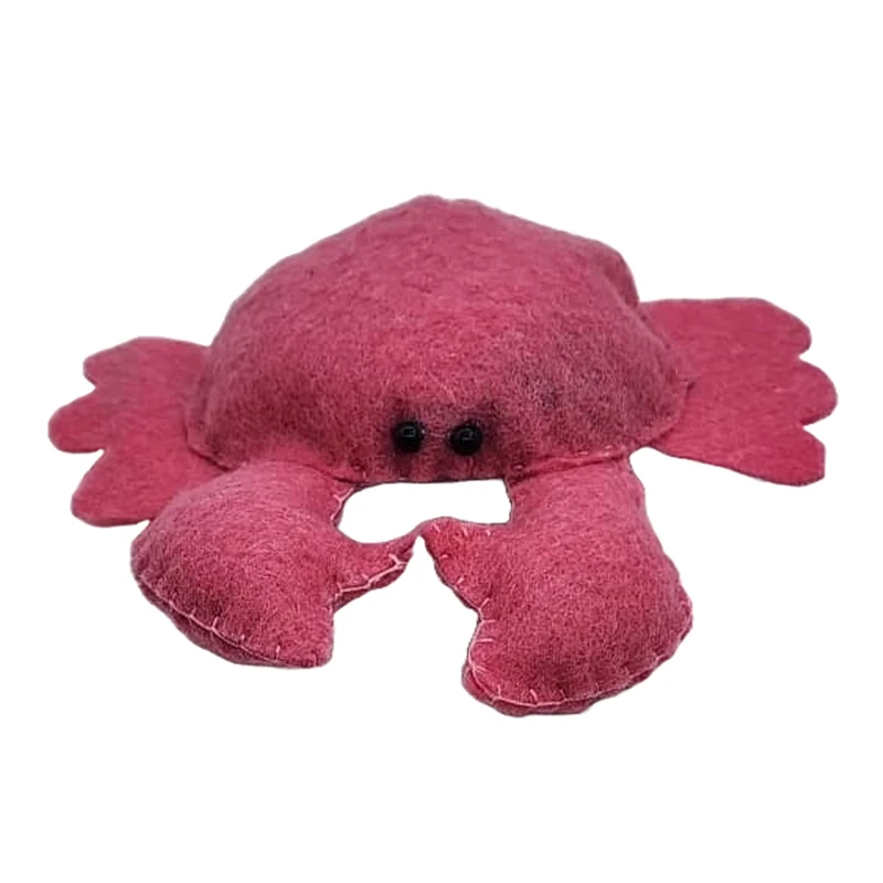 عروسک نمدی طرح خرچنگ ارتفاع 20 میلی متر