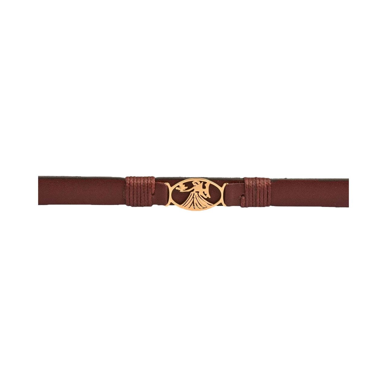 دستبند زنانه پارینه چرم طرح تولد شهریور مدل  BR900104 -  - 5