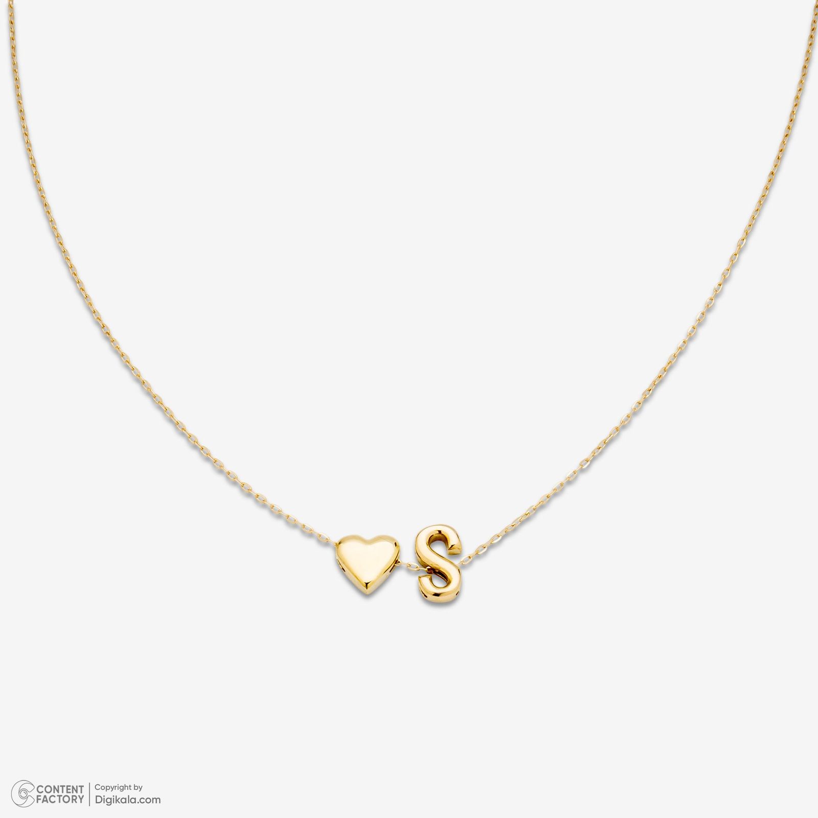 گردنبند طلا 18 عیار زنانه با زنجیر حلقهای (فلامینگو) روبی آرت گالری مدل 330314 - - 5