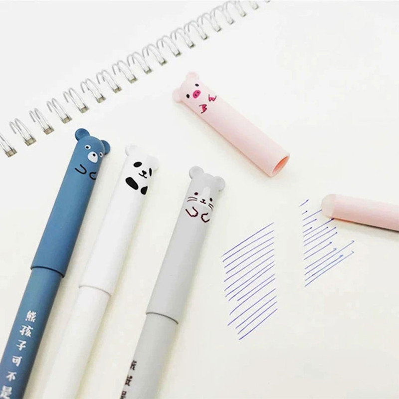 خودکار مدل عروسکی پاک کن دار خرس و موش مجموعه 2 عددی