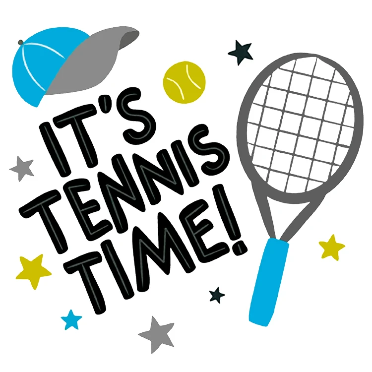 استیکر پارچه و لباس پاد آفرین مدل تنیس کد DKST383