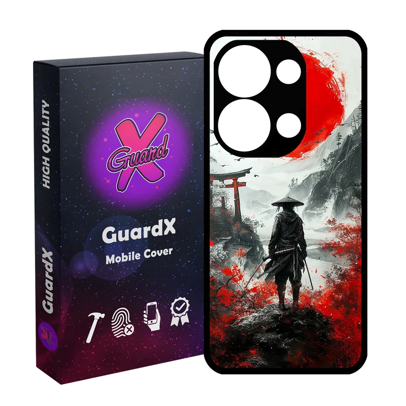 کاور گارد ایکس طرح متن مدل 10808 مناسب برای گوشی موبایل شیائومی Redmi Note 13 Pro 4G / Poco M6 Pro 4G
