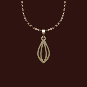 گردنبند طلا 18 عیار زنانه مدوپد مدل هندسی کد X2-1-1031