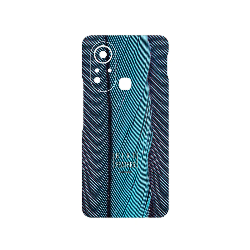 برچسب پوششی ماهوت مدل Turquoise feathers مناسب برای گوشی موبایل اینفینیکس Hot 11s