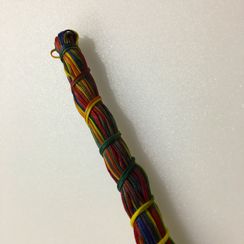 نخ موم دار هفت رنگ مدل 7Col-20m طول 20 متر نخ موم دار هفت رنگ مدل 7Col-20m طول 20 متر