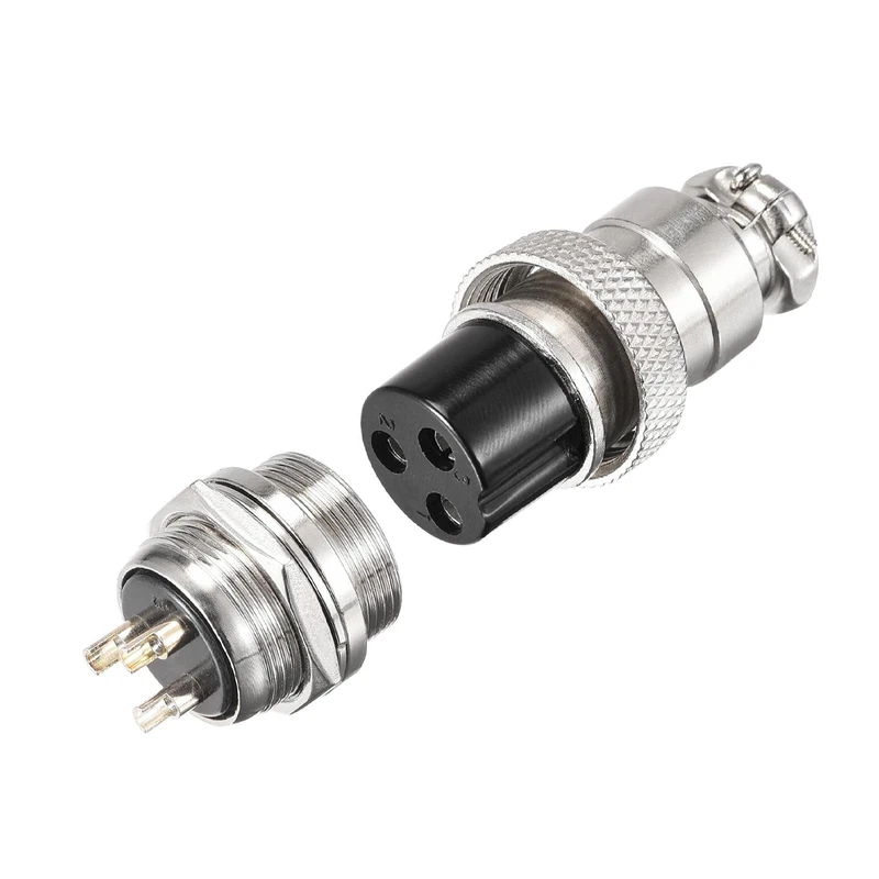 سوکت شارژر اسکوتر برقی مدل فلزی 16 کد MetalSrCNN بسته 2 عددی