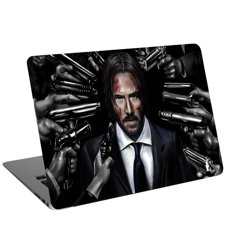 استیکر لپ تاپ طرح john wick art کد G-1357 مناسب برای لپ تاپ 15.6 اینچ