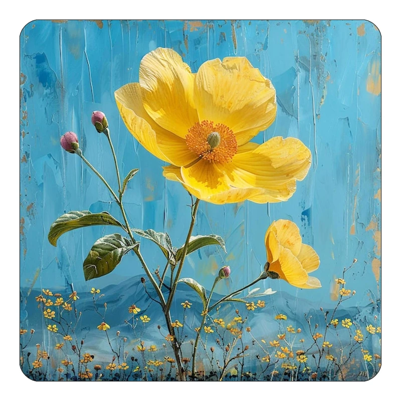 مگنت کاکتی طرح نقاشی رنگ روغن مدل mp73440