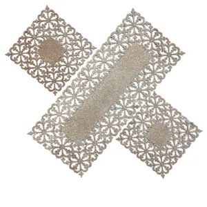 ست رومیزی 3 تکه مدل نیلوفر کد 8034