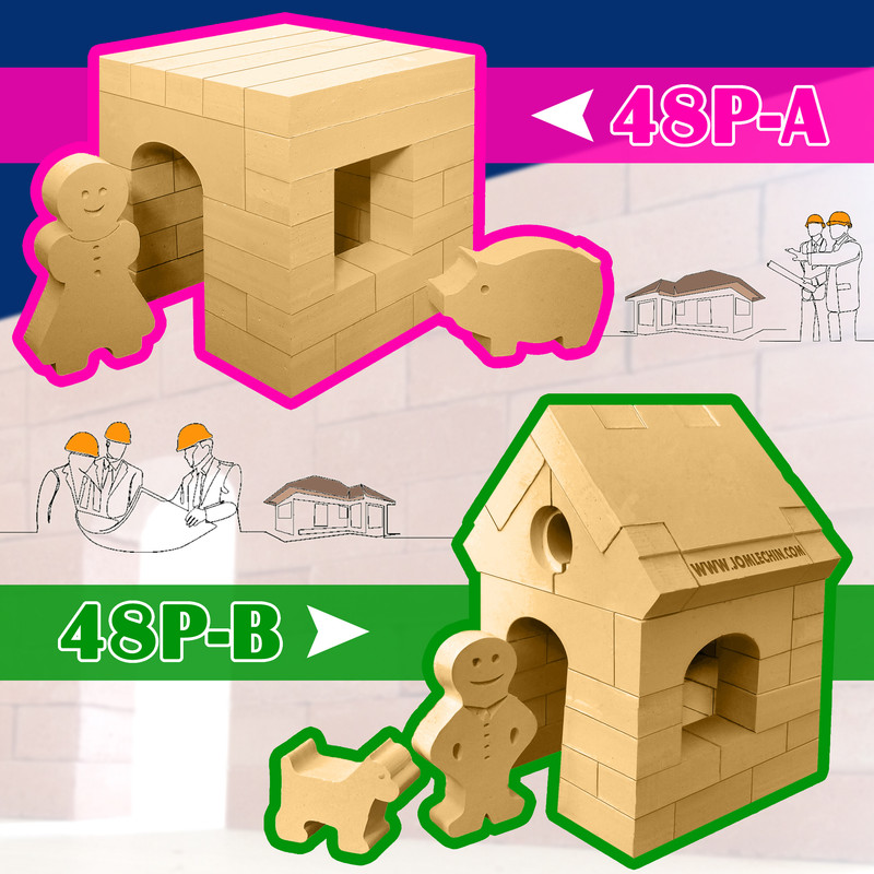 ساختنی مدل بلوک آجر مینیاتوری هدیه معماری کد 48p-B