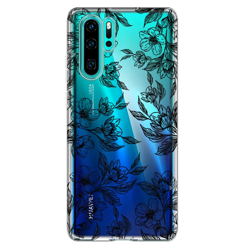 کاور مگافون طرح گل مدل C50-B مناسب برای گوشی موبایل هوآوی P30 Pro