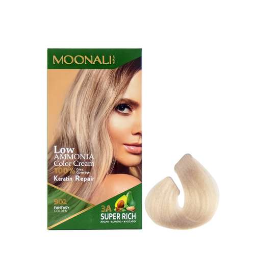 کیت رنگ موی مونالی اسکای شماره 902 حجم 100 میلی لیتر رنگ طلایی فانتزی