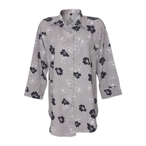 مانتو زنانه مدل لینن گلدار 1321