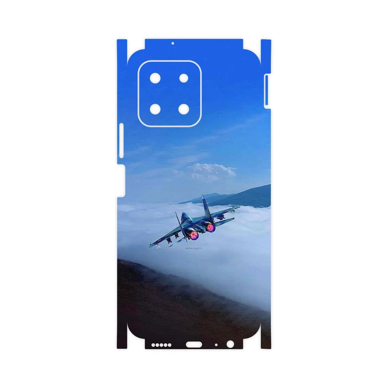برچسب پوششی ماهوت مدل Fighter plane Su27-FullSkin مناسب برای گوشی موبایل آنر X6