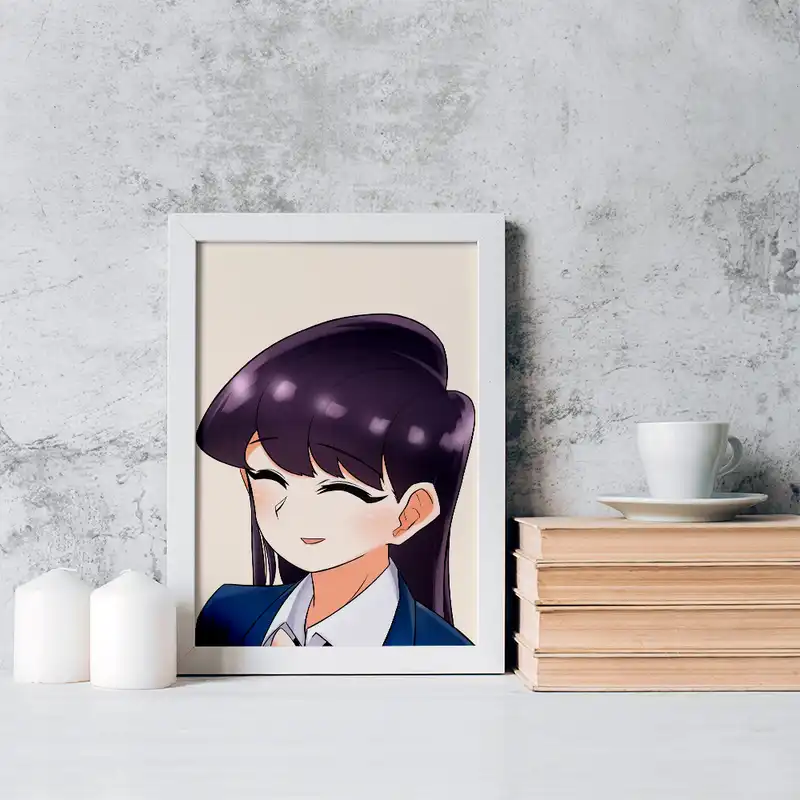 تابلو خندالو مدل انیمه کومی سان کد 16080