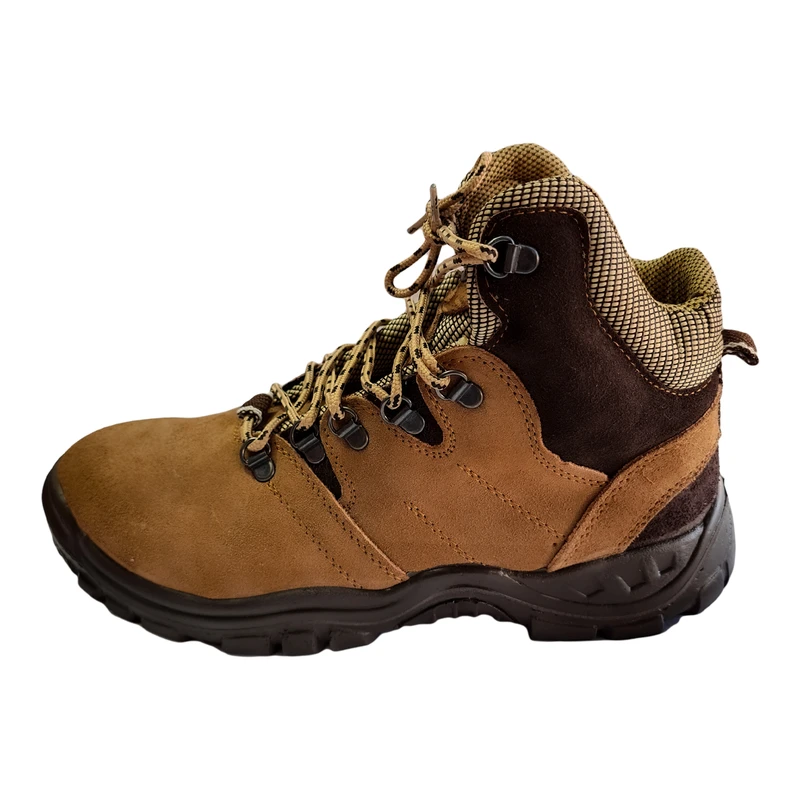 پوتین ایمنی شهپر مدل اورست رنگ قهوه‌ای روشن