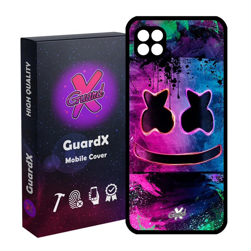 کاور گارد ایکس طرح Marshmello مدل Glass10028 مناسب برای گوشی موبایل سامسونگ Galaxy A22 5G