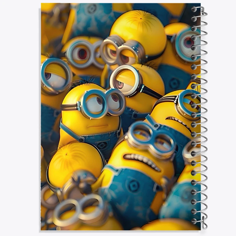 دفتر ژورنال نویسی 50 برگ خندالو مدل نقطه ای طرح مینیون ها (Minions) کد N3140