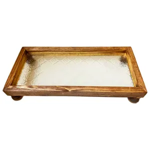 سینی بدون دسته مدل آوازه سایز 31×15 سانتی متر