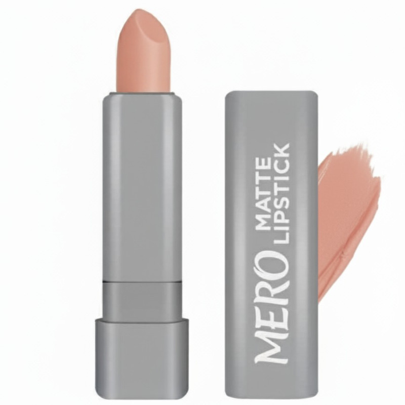 رژ لب جامد مات مرو مدل Scuddy رنگ نسکافه ای-هلویی شماره 02