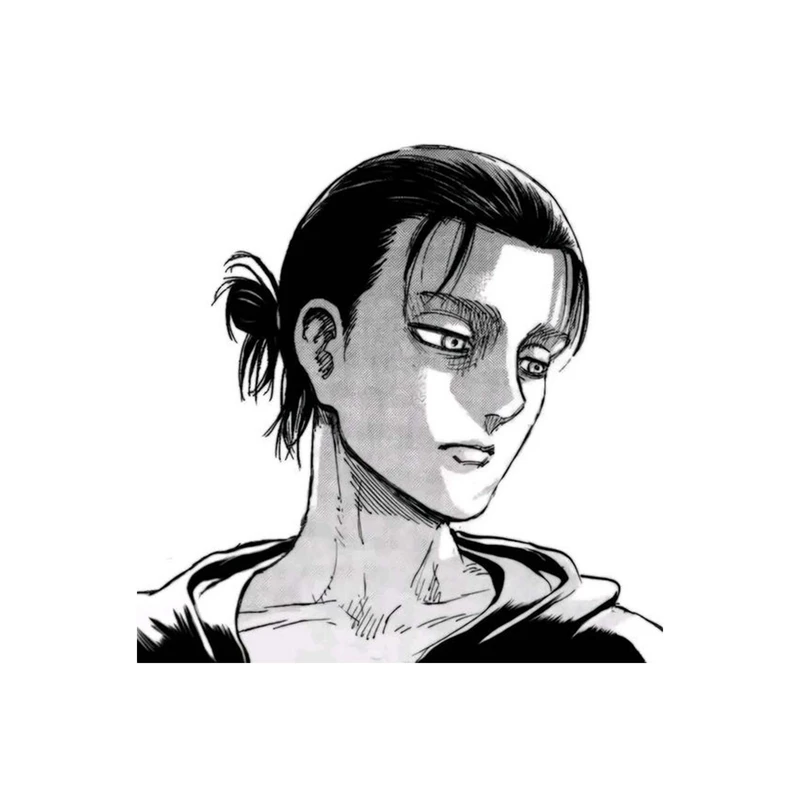 استیکر لپ تاپ و موبایل مدل انیمه طرح حمله به تایتان ارن یگر Attack on Titan Eren Yeager کد 4265