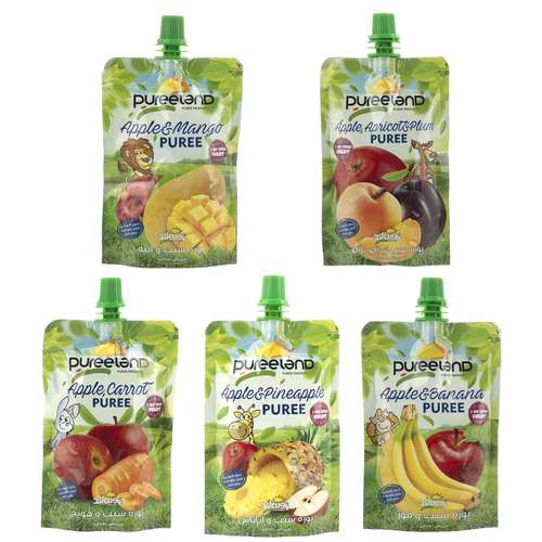 پوره میوه جات پوره لند بسته 5 عددی