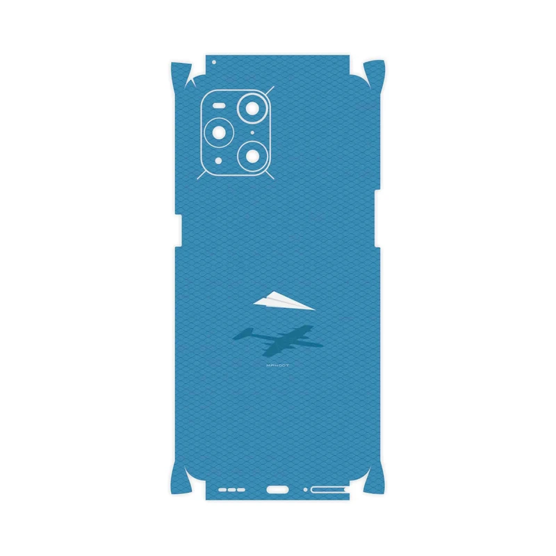 برچسب پوششی ماهوت مدل Minimal Paper Airplane-FullSkin مناسب برای گوشی موبایل اپو Find X3 Pro