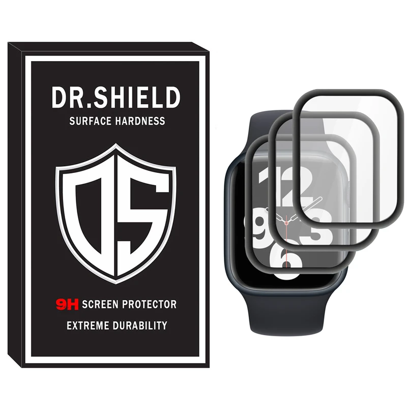 محافظ صفحه نمایش دکترشیلد مدل DR_07 مناسب برای ساعت هوشمند اپل Apple Watch Series 7 Aluminum 41mm بسته سه عددی