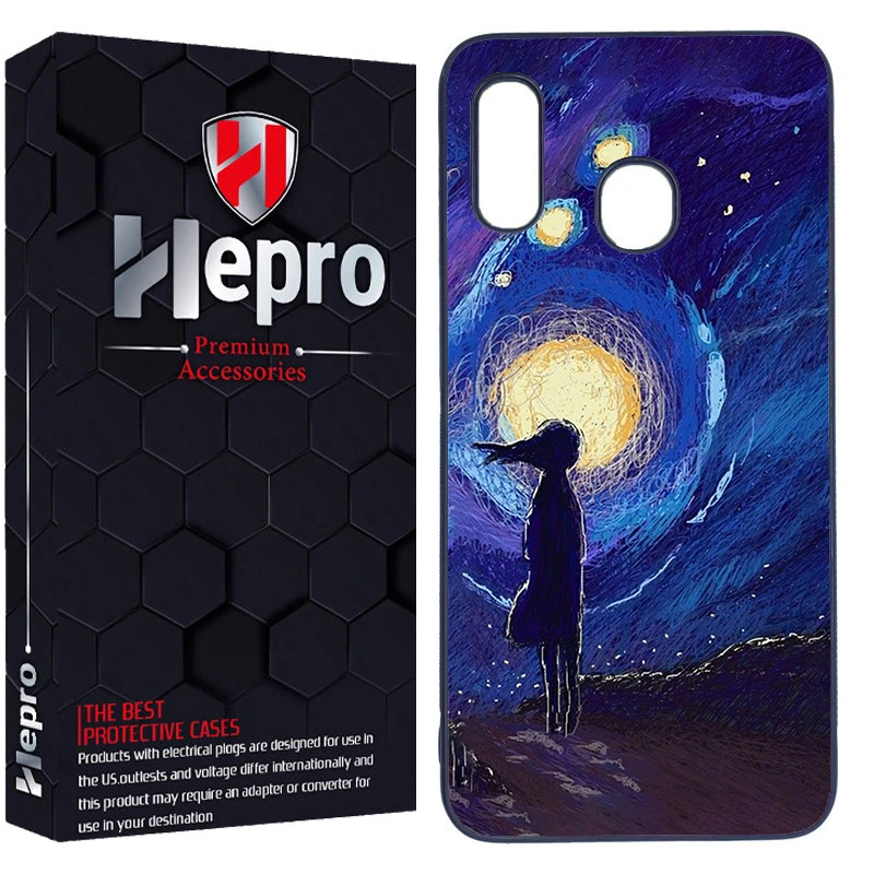 کاور هپرو طرح ونگوگ کد Dimo-439 مناسب برای گوشی موبایل سامسونگ Galaxy A20/A30